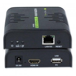 TECHLY KVM EXTENDER HDMI+USB PO SKRĘTCE DO 120M IDATA HDMI-KVM2-399715