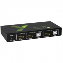 TECHLY PRZEŁĄCZNIK KVM HDMI/USB 2X1 Z AUDIO 4KX2K IDATA KVM-HDMI2U-399749