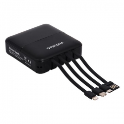 Powerbank Patona Pocket4C 10000mAh z 4 zintegrowanymi kablami do ładowania USB micro-USB USB C Lightning-429962