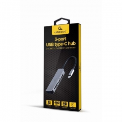 GEMBIRD MULTI ADAPTER USB TYP-C 5W1 (HUB + HDMI + PD + DŹWIĘK STEREO) SREBRNY-455936
