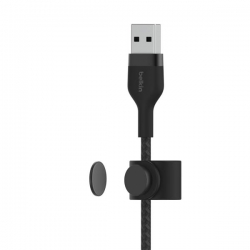 BELKIN CABLE USB TO LTG BRAIDED SILICONE 1M CZARNY-486727
