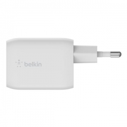 BELKIN WALL CHARGER 65W DUAL USB-C GAN PPS WHITE-488538
