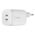 BELKIN WALL CHARGER 65W DUAL USB-C GAN PPS WHITE