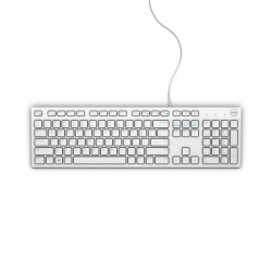 DELL Keyboard : US-Euro (Qwerty) Dell KB216 Quietkey USB, White