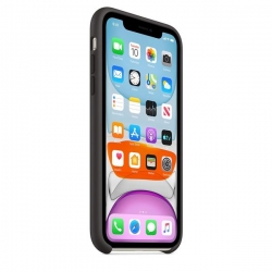 iPhone 11 Silicone Case - Black-499158