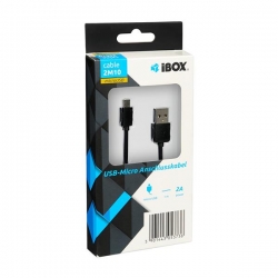 Kabel IBOX IKU2M10 (USB 2.0 typu A M - Micro USB typu B M; 1m)-515623