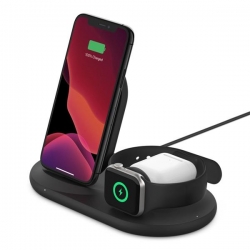 BELKIN WIRELESS CHARGER 3IN1 STAND/PAD/APPLE WATCH WHITE-518200