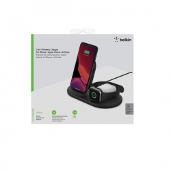 BELKIN WIRELESS CHARGER 3IN1 STAND/PAD/APPLE WATCH WHITE-518204