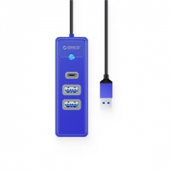 ORICO HUB USB-A 2X USB-A + USB-C, 5 GBPS NIEBIESKI-524254