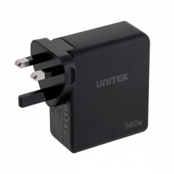 UNITEK ŁADOWARKA GAN 2X USB-C, USB-A, 140W-529997