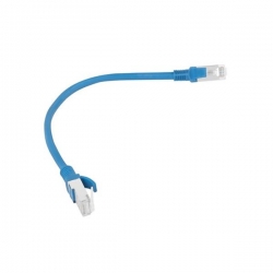 Kabel UTP Lanberg PCU5-10CC-0025-B (RJ45 - RJ45 ; 0,25m; UTP; kat. 5e; kolor niebieski)-539611