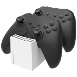 Snakebyte Podwójna ładowarka Twin Charge: SX do kontrolerów Xbox Series X Biała-542522