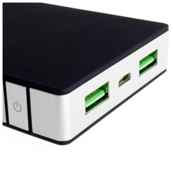 Power Bank PowerNeed P10000B (10000mAh; microUSB, USB 2.0; kolor czarny)-542833