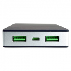 Power Bank PowerNeed P10000B (10000mAh; microUSB, USB 2.0; kolor czarny)-542834