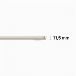 Apple 15-inch MacBook Air: Apple M2 chip with 8-core CPU and 10-core GPU, 512GB - Starlight-544289