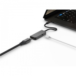 LINQ HUB USB-C ADAPTER 2IN1 (1X HDMI 2.0 4K/60HZ, 1X USB-C PD 100W DO ZASILANIA), PLECIONY KABEL 15 CM-549011