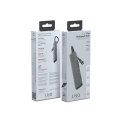 LINQ HUB USB-C 7IN1 PRO C MULTIPORT (HDMI 4K/60HZ, USB-C PD100 W DO ZASILANIA, USB-C 3.2, 2X USB-A 3.2, SLOT TF/MICROSD,