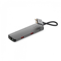 LINQ HUB USB-C 7IN2 D2 PRO MST USB-C MULTIPORT DO MACBOOK AIR/PRO HDMI 4K/60HZ,4K/30HZ, USB-C PD100W DO ZASILANIA,USB-C/